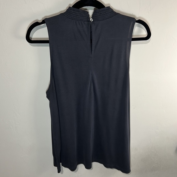 Dark Gray Mock Neck Sleeveless - Picture 2 of 2